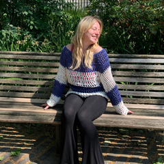 The CORNFLOWER Crochet Jumper