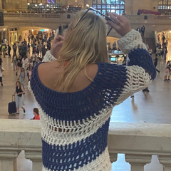 The CORNFLOWER Crochet Jumper