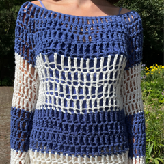 The CORNFLOWER Crochet Jumper