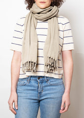 lady wearing stone hammam wrap