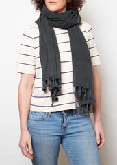 lady wearing basalt hammam wrap