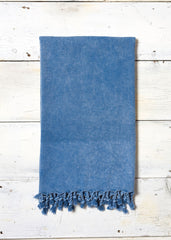 Sea blue washed hammam wrap